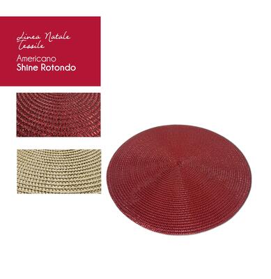 SOTTOPIATTO ROT AMERICANO SHINE Tellini S.r.l. Ingrosso Abbigliamento